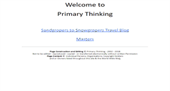 Desktop Screenshot of primarythinking.net