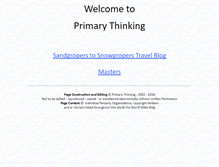 Tablet Screenshot of primarythinking.net
